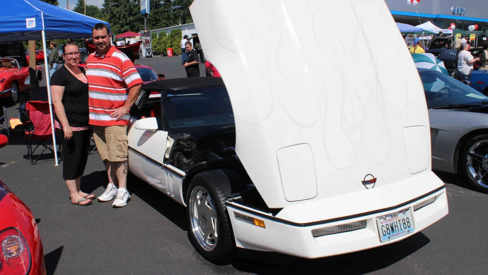 Click to Enlarge-Esc to Close Corvette Generations/C4/C4 1988 White -Beaulieu.webp